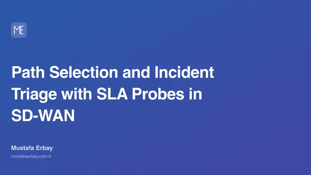 Path Selection and Incident Triage with SLA Probes in SD-WAN — cover image