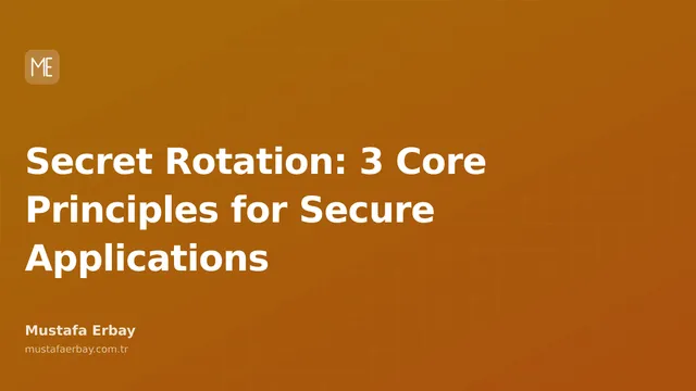 An illustration symbolizing the concept of secret rotation with a digital lock and rotating arrows.