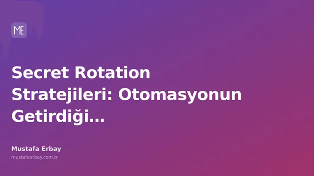 Gizli anahtar döndürme işlemini temsil eden dijital bir görsel.