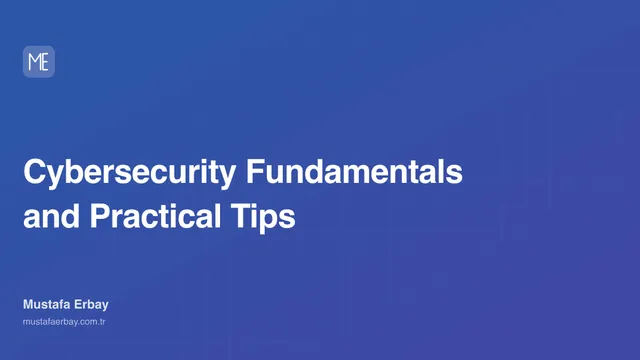 Cybersecurity Fundamentals and Practical Tips — cover image