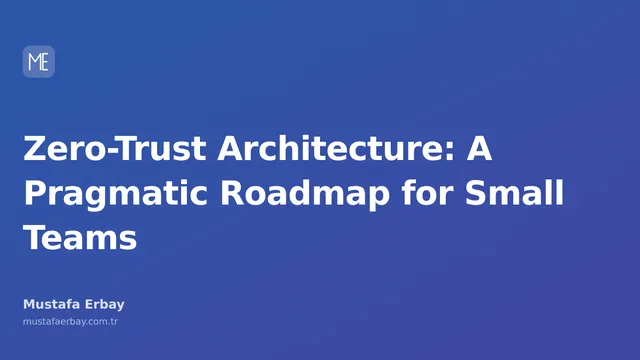 Main visual for the blog post on Zero-Trust Architecture