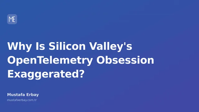 Comments on why OpenTelemetry is so popular in Silicon Valley.