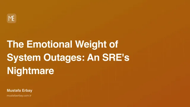 The Emotional Weight of System Outages: An SRE's Nightmare — cover image