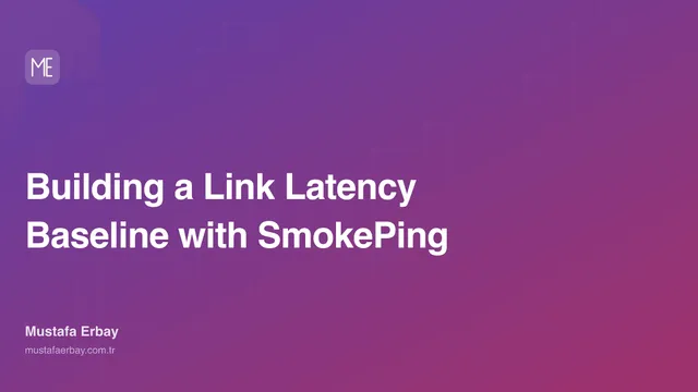 Building a Link Latency Baseline with SmokePing — cover image