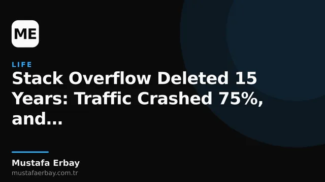 A graph or symbolic image showing Stack Overflow's declining traffic.