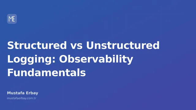 A graphic showing different log formats: on the left, hard-to-read unstructured logs; on the right, organized structured logs with key-value pairs.