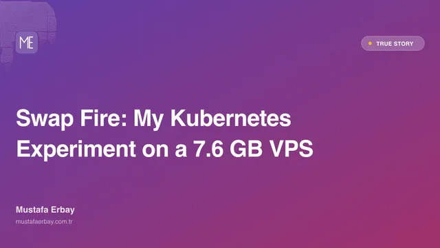 Swap Fire: My Kubernetes Experiment on a 7.6 GB VPS — true story cover image