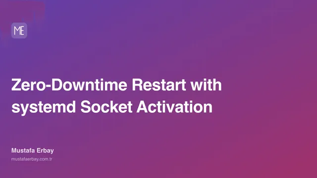 Zero-Downtime Restart with systemd Socket Activation — cover image