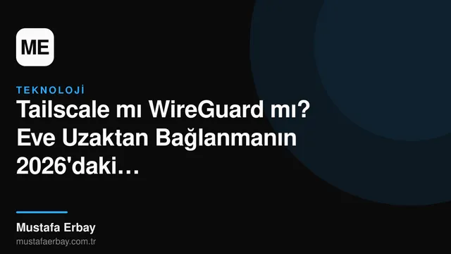 Tailscale ve WireGuard logolarının yan yana durduğu, ev ve uzak bağlantı temalı bir görsel.