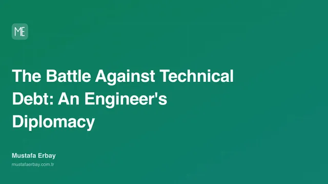 The Battle Against Technical Debt: An Engineer's Diplomacy — cover image