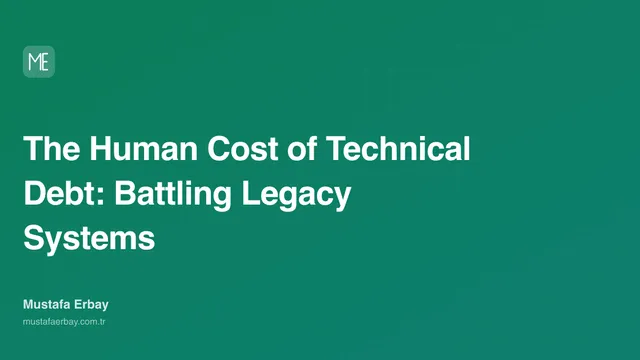 The Human Cost of Technical Debt: Battling Legacy Systems — cover image