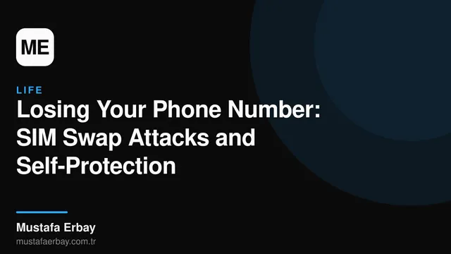 Phone SIM card with a digital lock icon, representing a SIM Swap attack.