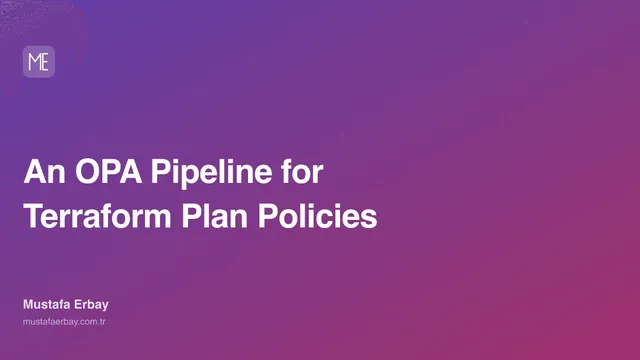 An OPA Pipeline for Terraform Plan Policies — cover image