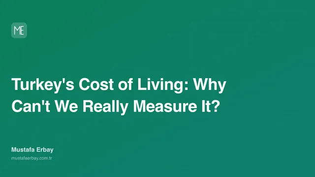 Turkey's Cost of Living: Why Can't We Really Measure It? — cover image