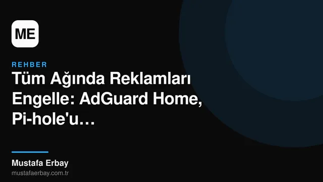 AdGuard Home ve Pi-hole DNS filtreleme sunucularının yan yana gösterimi