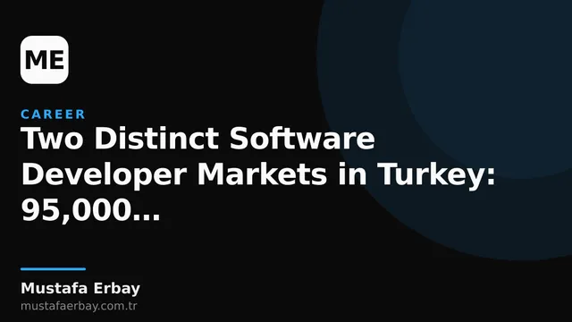 Two distinct graphs or illustrations showing the software developer salary difference in Turkey, representing low and high income levels on either side.