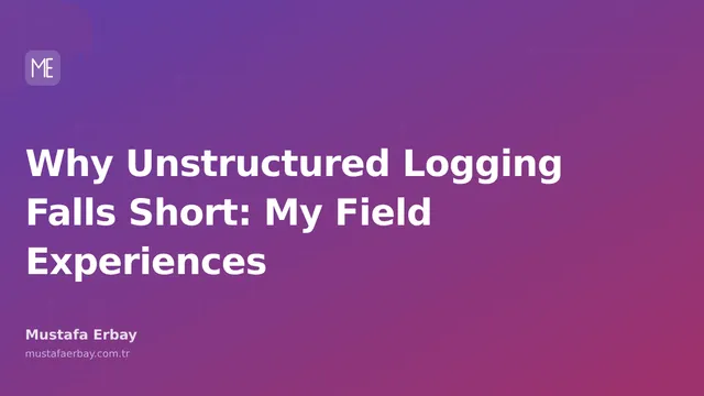 Irregular, hard-to-read log lines on a server monitor, with a person trying to analyze the problems next to it.