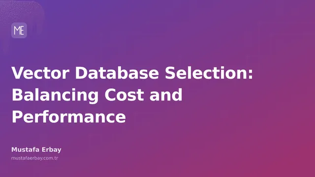 Vector database selection, cost comparison table with RAM and CPU graphs