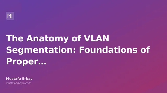A network diagram explaining the core principles of VLAN segmentation
