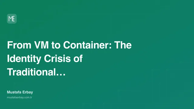 From VM to Container: The Identity Crisis of Traditional Ops — cover image