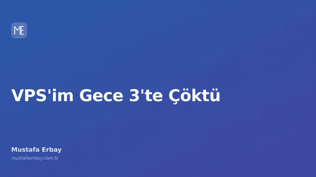 Gece yarısı çöken bir sunucu ekranını temsil eden soyut bir görsel.