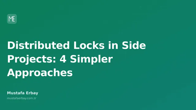 Diagram illustrating distributed lock mechanisms in side projects