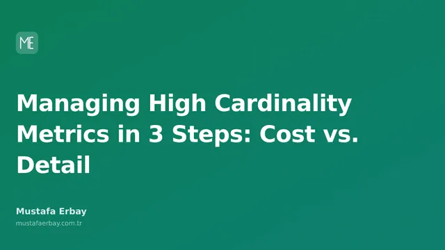 A graph illustrating an analysis of managing high cardinality metrics