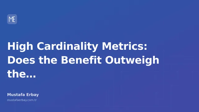 A rising line graph with the text 'High Cardinality Metrics' next to it
