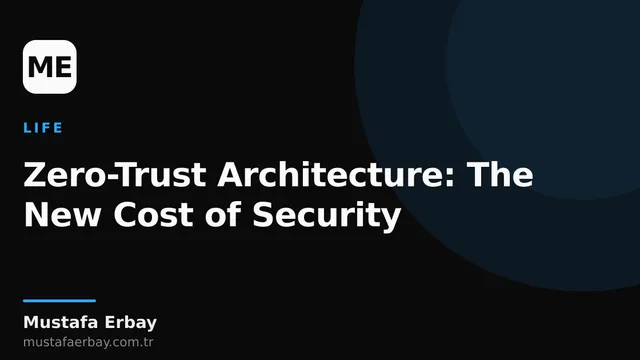 An abstract network diagram representing the Zero-Trust architecture