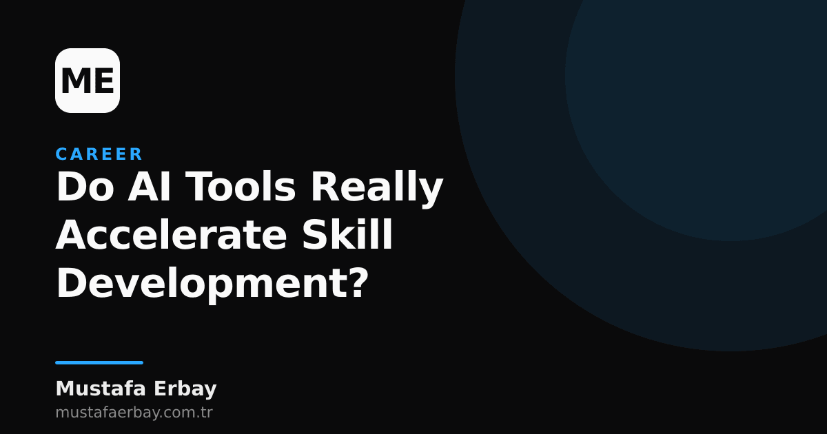 A person using AI tools to accelerate skill development, with code and diagrams on the screen.