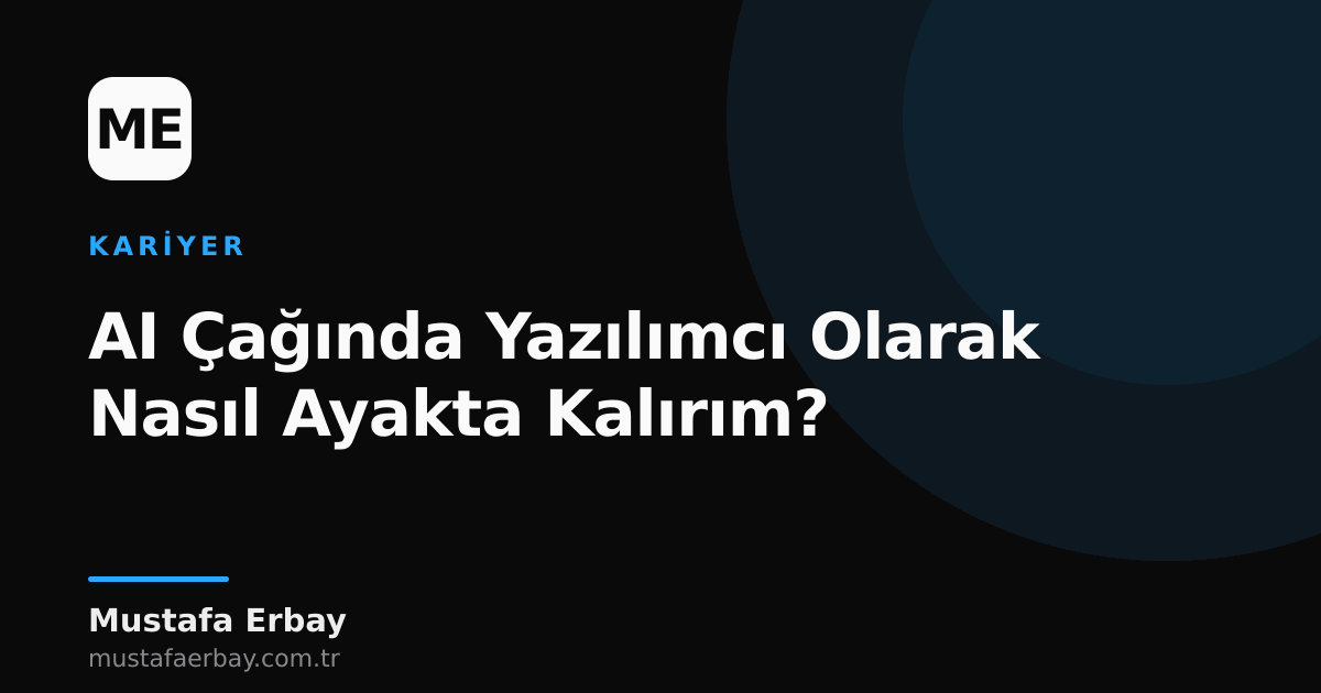 Dijital bir ekranda kod yazan bir yazılımcının silüeti ve arkasında parlak AI sembolleri, gelecek ve teknoloji temasını vurguluyor.