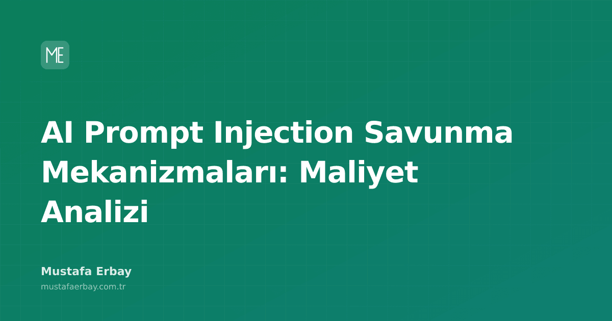 Yapay zeka modellerine yönelik prompt injection saldırılarına karşı güvenlik önlemleri ve maliyetleri gösteren bir infografik.