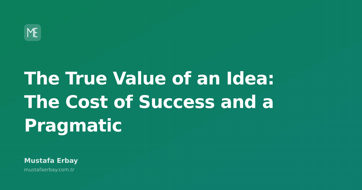 An abstract visual representing the value of an idea