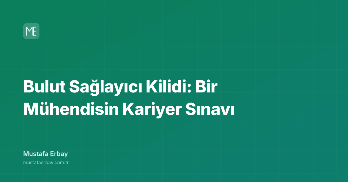 Bulut Sağlayıcı Kilidi: Bir Mühendisin Kariyer Sınavı — kapak görseli