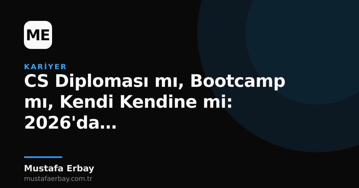 Bir öğrenci, elinde diploma, klavye ve kitap tutan bir robotik kol, ve bir laptop simgelerinin karışık bir kolajı, kariyer yollarını temsil ediyor.