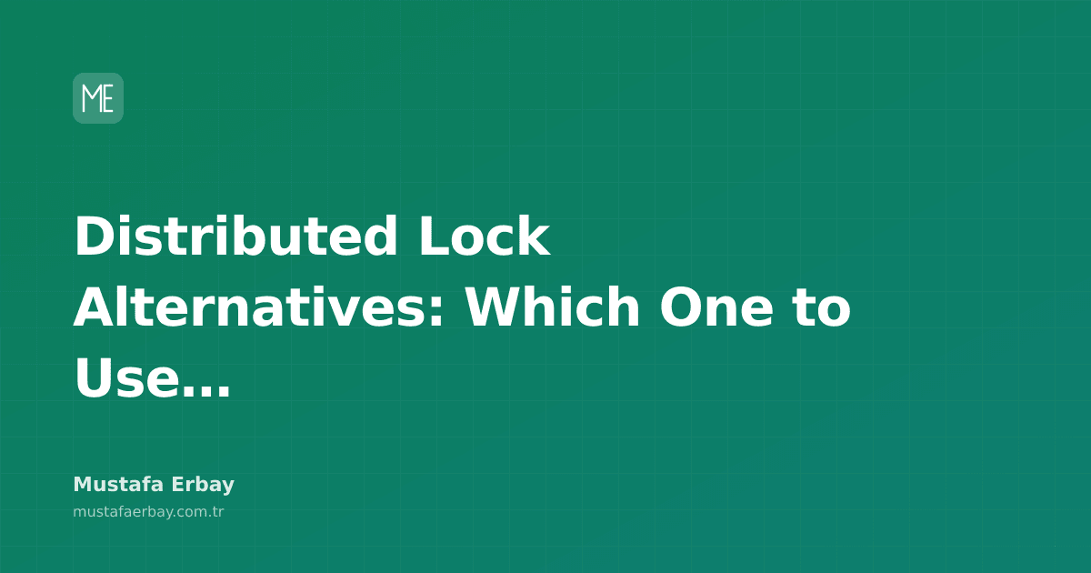 An infographic comparing locking mechanisms in distributed systems.