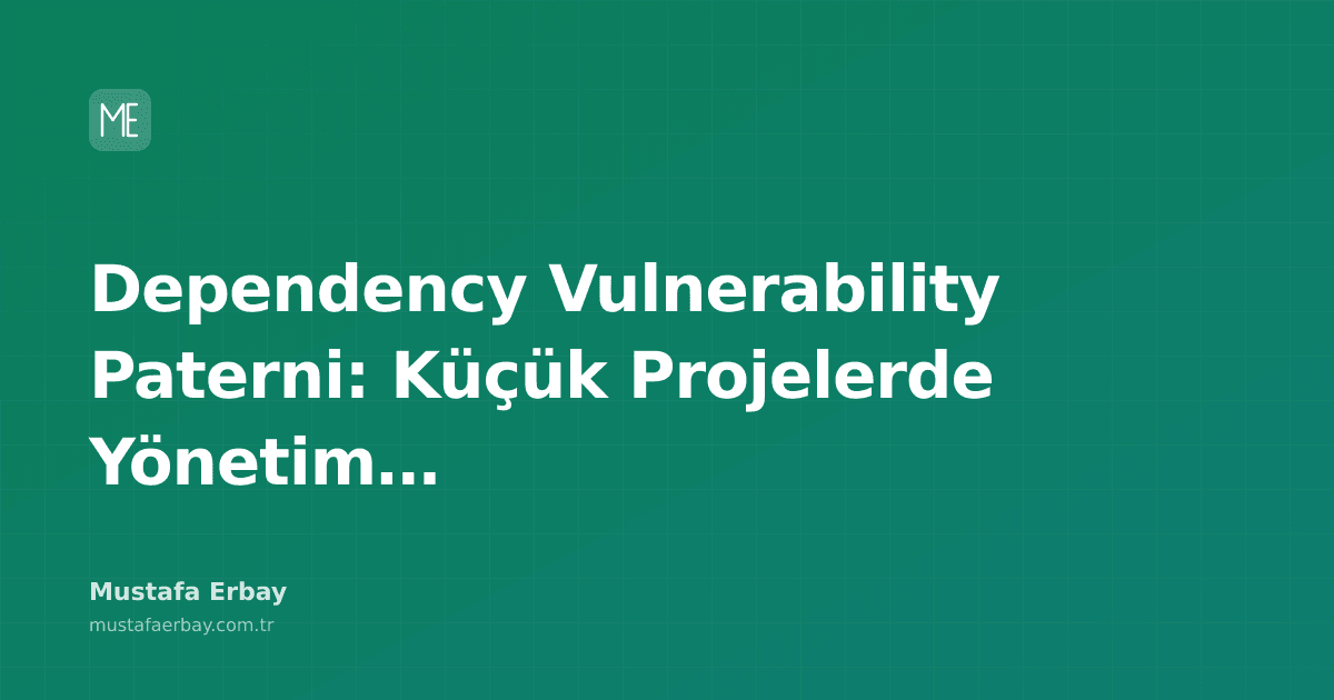Küçük bir projenin bağımlılık ağını ve güvenlik açıklarını temsil eden görsel, karmaşık düğümler ve uyarı işaretleri.