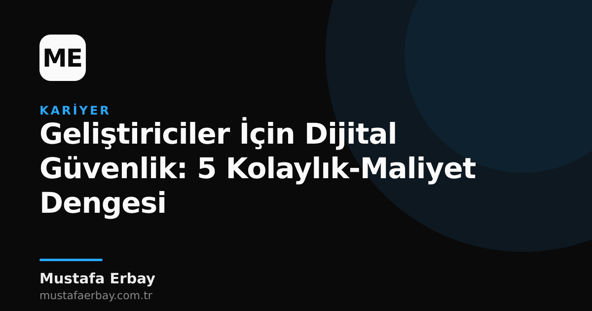 Geliştiriciler için dijital güvenlik önlemlerini gösteren, üzerinde kilit ve kod simgeleri olan bir görsel