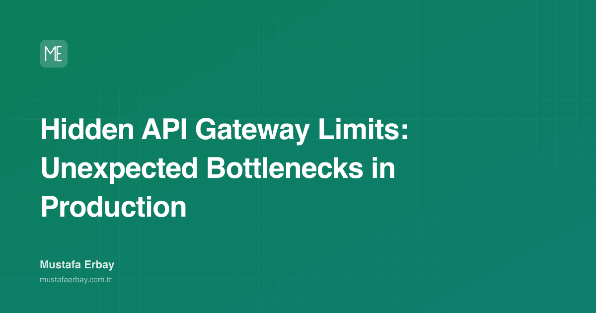 Hidden API Gateway Limits: Unexpected Bottlenecks in Production — cover image