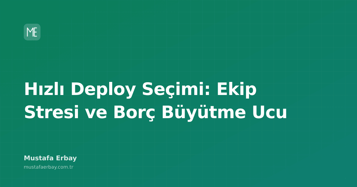 Deploy süreçlerinde hız ve güvenilirlik arasında denge kuran bir ekip üyesinin bilgisayar ekranı