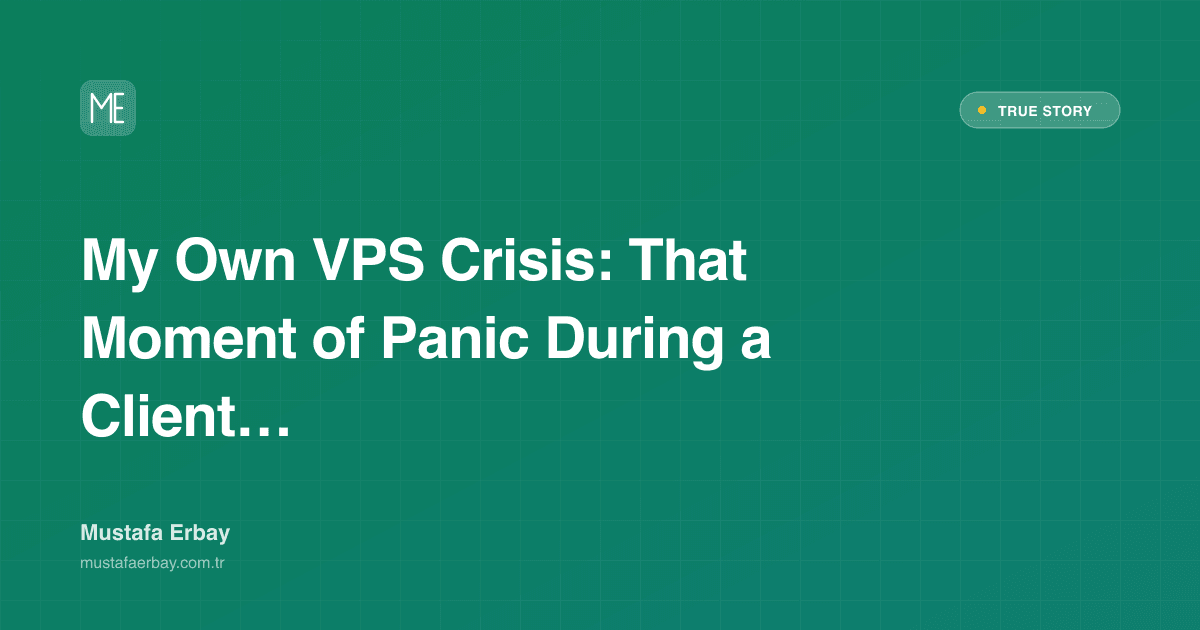 My Own VPS Crisis: That Moment of Panic During a Client Meeting — true story cover image