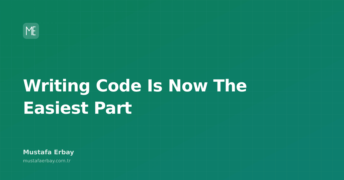An image of a developer looking at a blurry code screen while thinking at a keyboard.