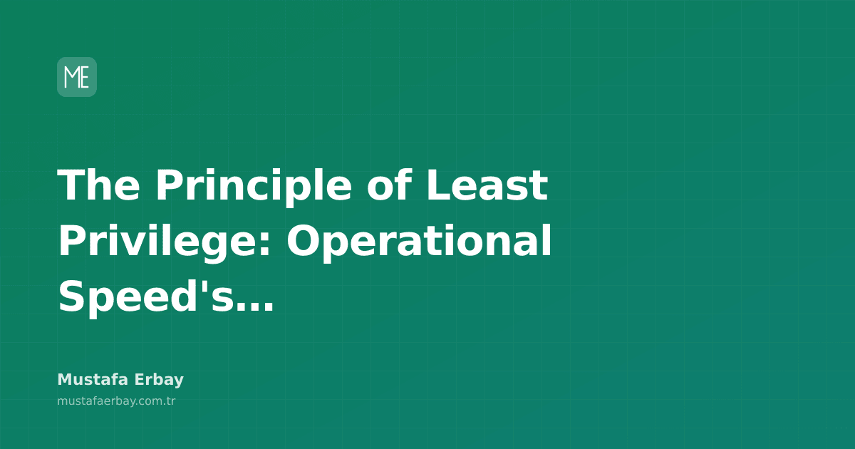 An abstract visual representing the balance between the principle of least privilege and operational speed.