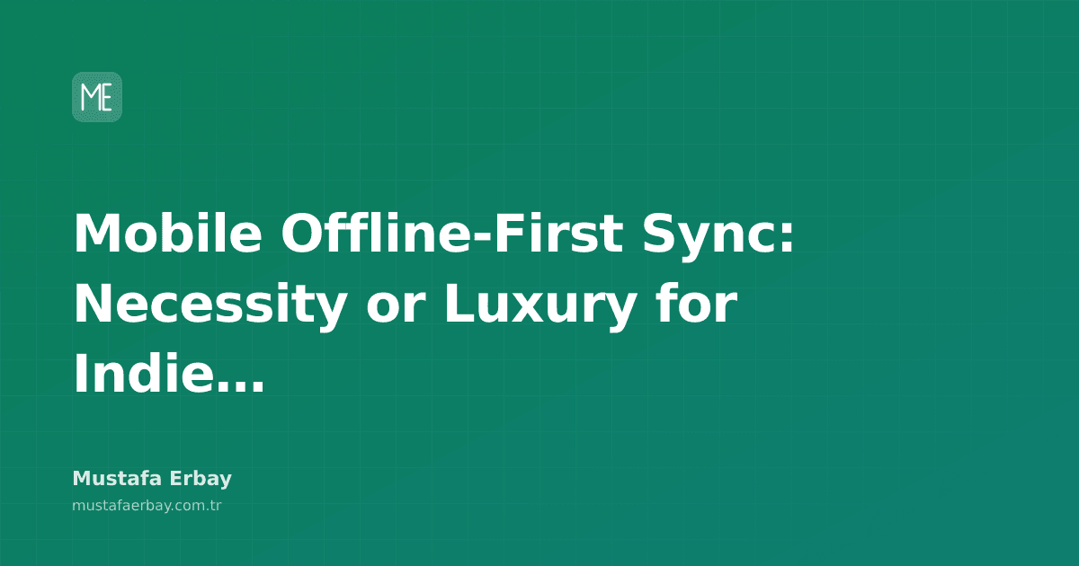 A synchronization bar and an offline mode icon on a mobile device screen