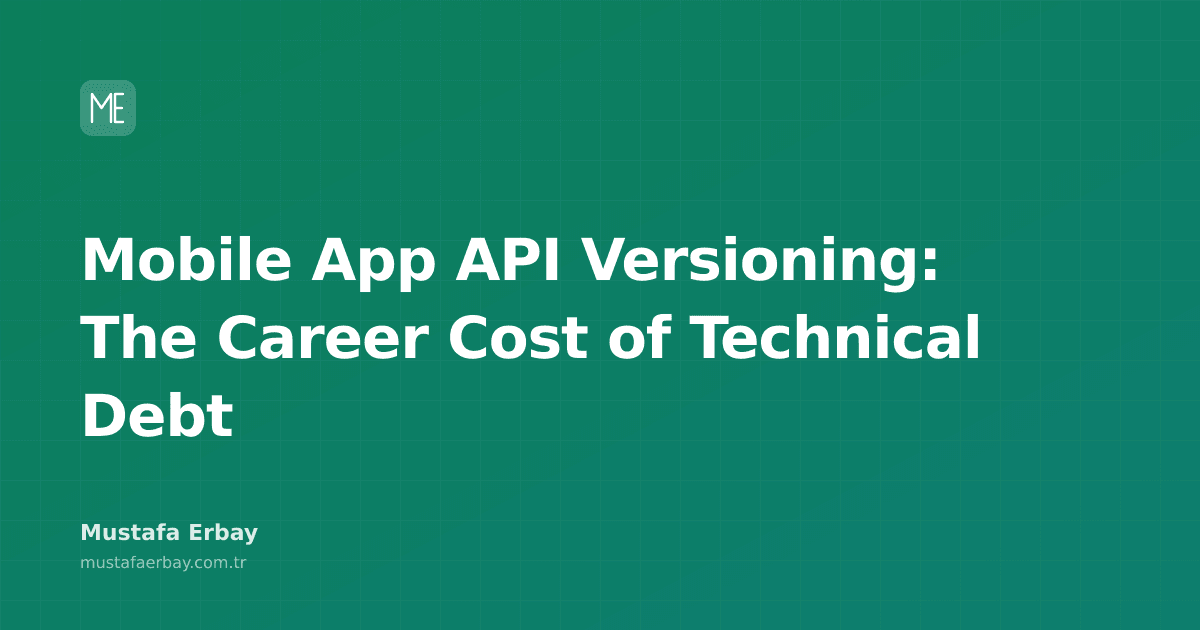 An abstract visual explaining the concept of mobile app API versioning