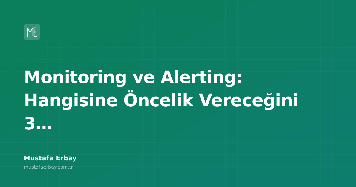 Sistem metriklerini gösteren bir dashboard ve kırmızı alarm simgeleri, operasyon merkezinde bir profesyonelin bilgisayar ekranına odaklandığı bir sahne.