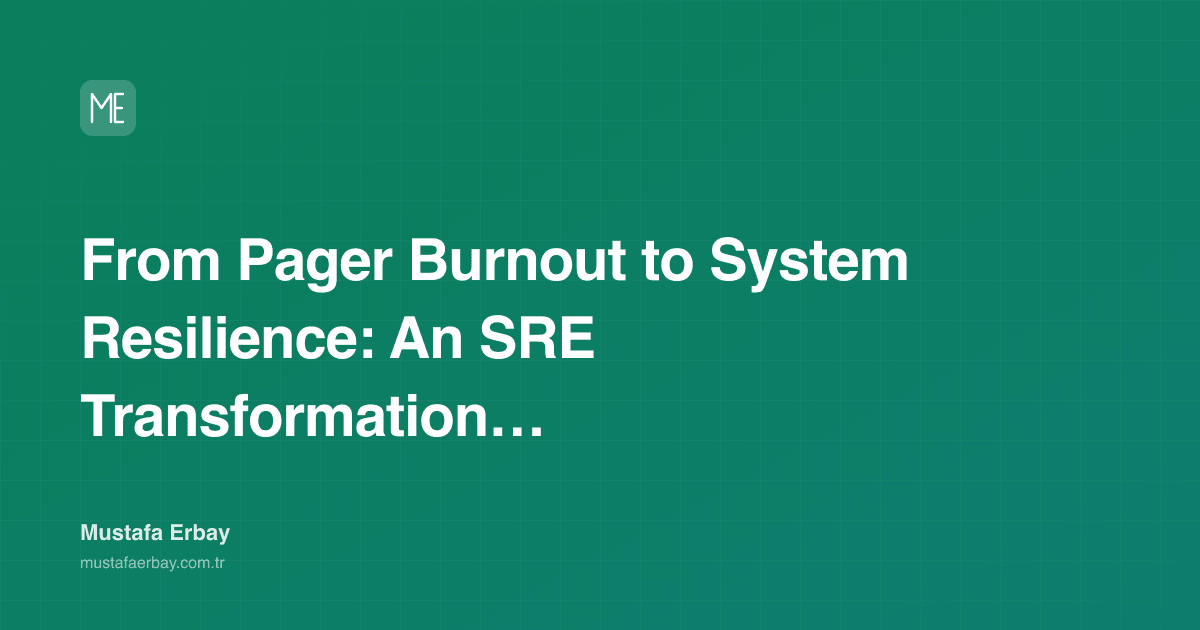 From Pager Burnout to System Resilience: An SRE Transformation Story — cover image