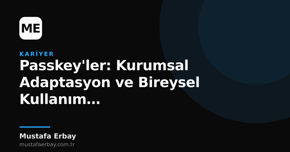 Dijital kimlik doğrulama kavramını temsil eden bir anahtar ve kilit simgesi, Passkey'lerin gelecekteki rolünü vurguluyor.