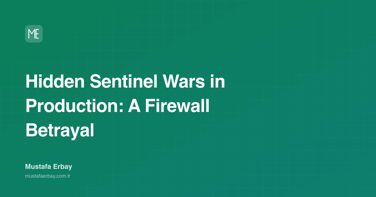 Hidden Sentinel Wars in Production: A Firewall Betrayal — cover image