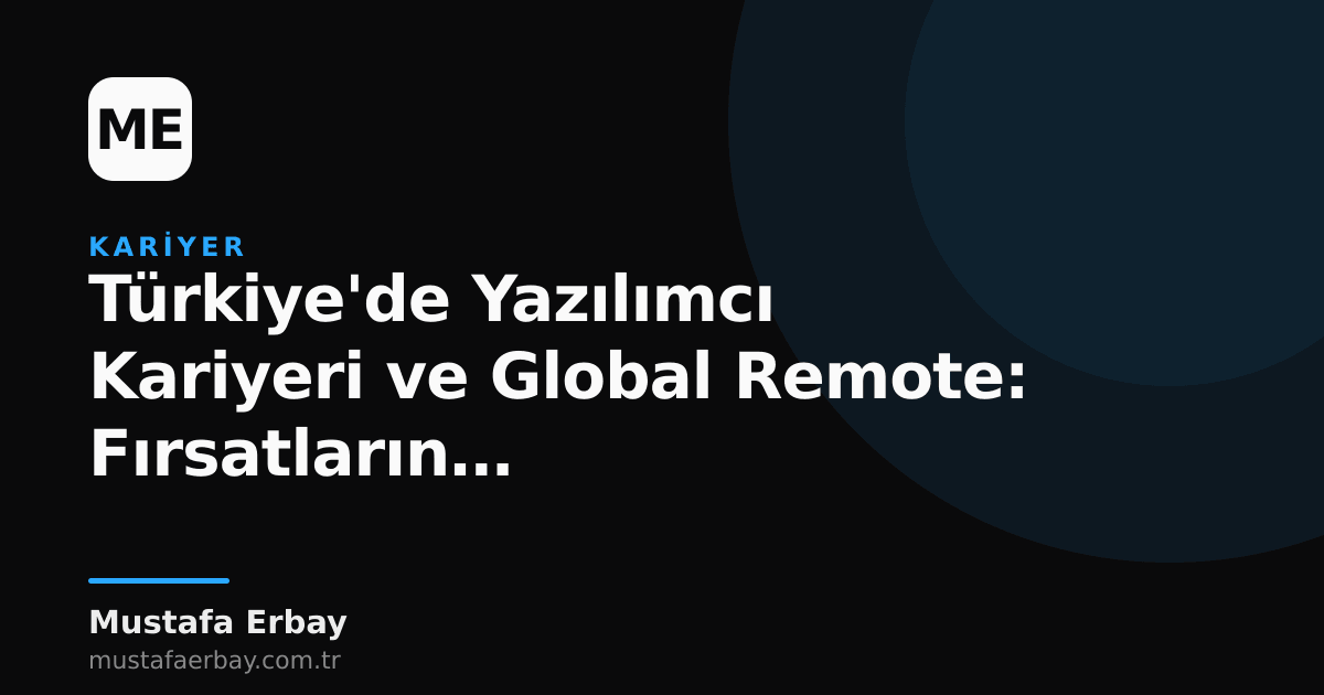 Türkiye haritası üzerinde global bağlantılar ve bir yazılımcının klavye başında çalışırken global remote fırsatlarını düşünmesi